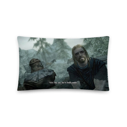 YOU FINALLY AWAKE SKYRIM PILLOW