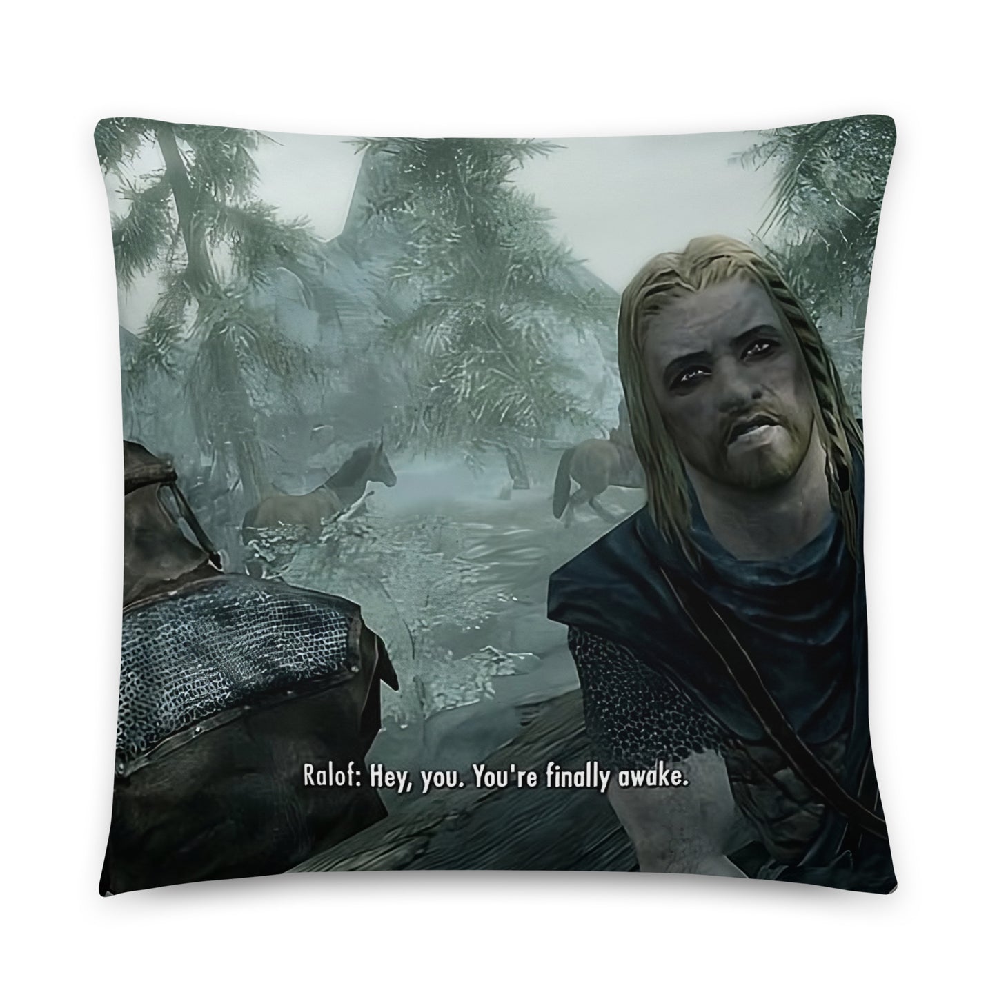 YOU FINALLY AWAKE SKYRIM PILLOW