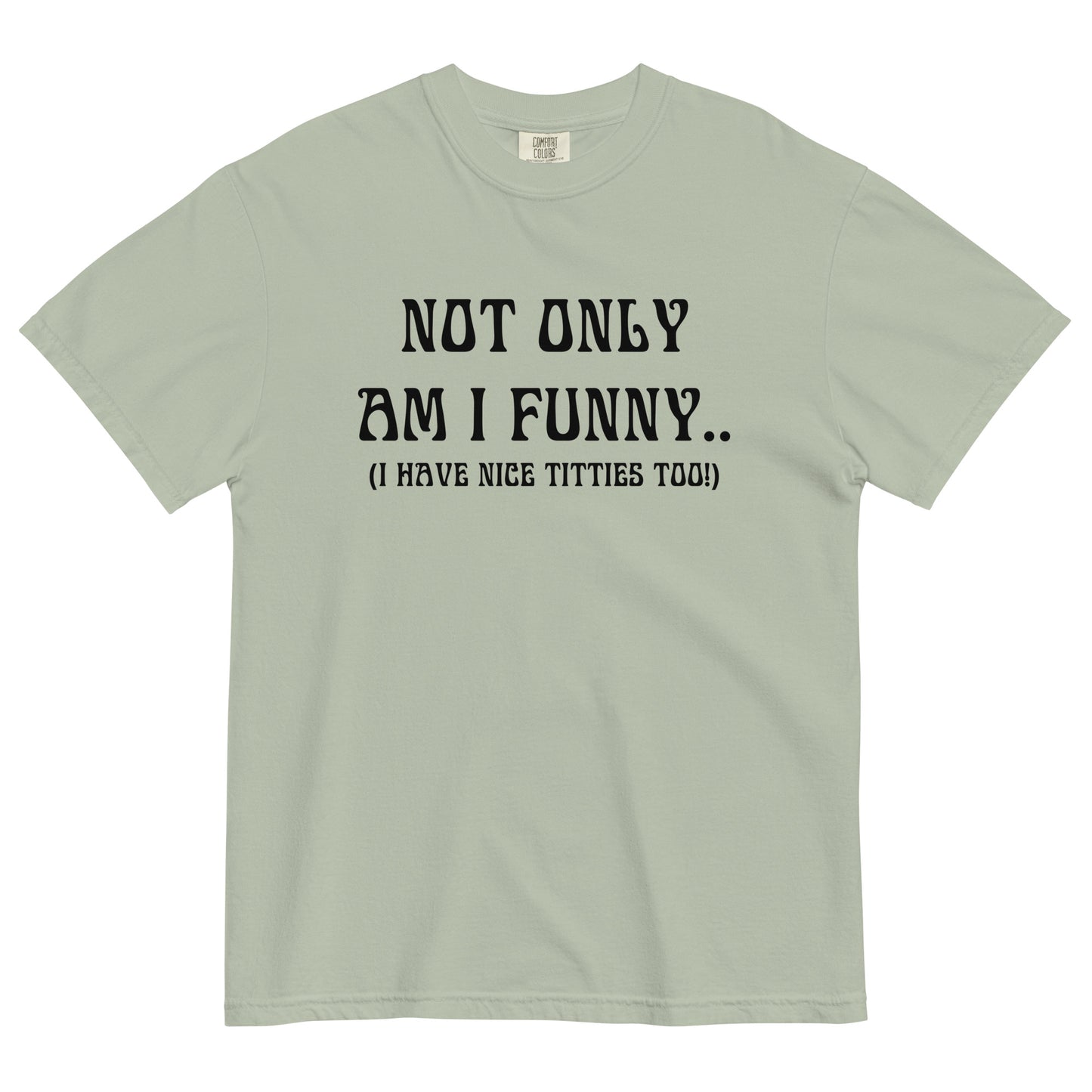 AM I FUNNY HEAVYWEIGHT T-SHIRT