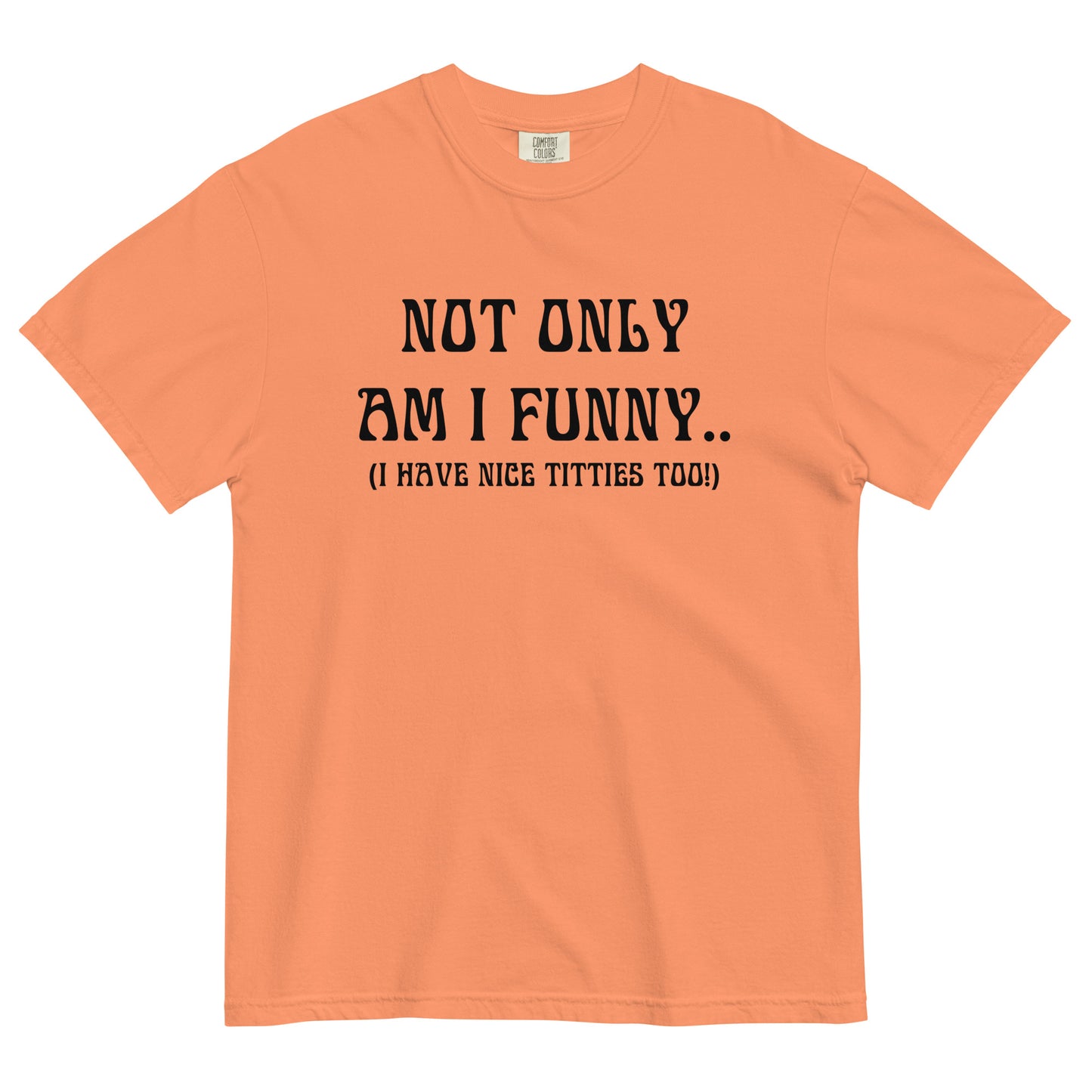 AM I FUNNY HEAVYWEIGHT T-SHIRT